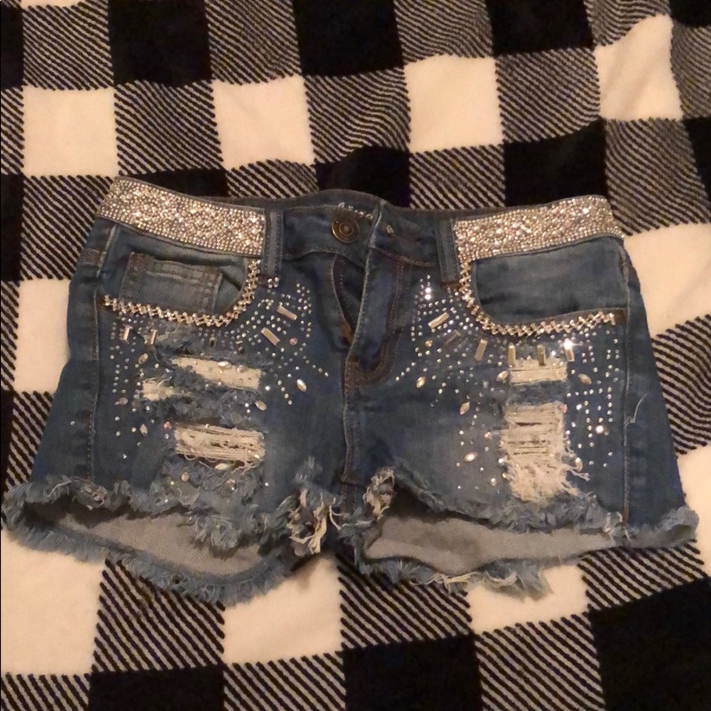 Bedazzled Jean shorts
